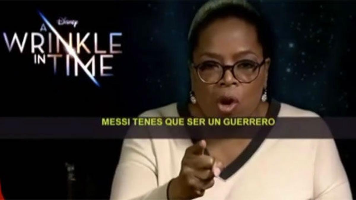 El mensaje de Oprah Winfrey para Messi