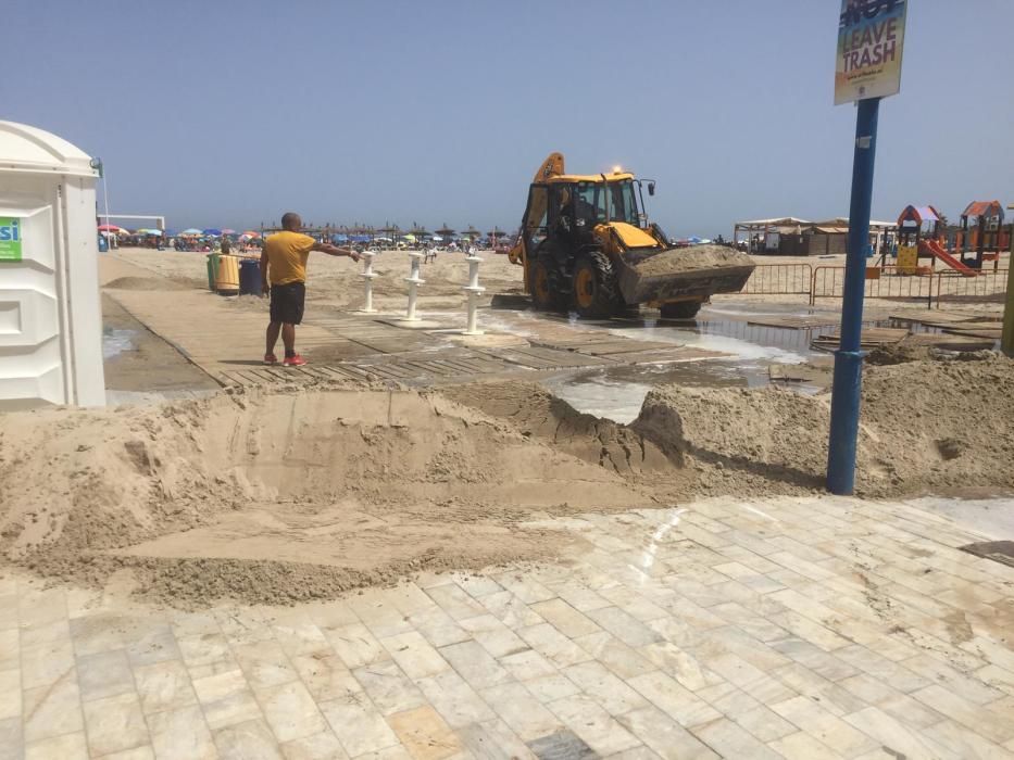 Vertido de aguas fecales en Orihuela Costa