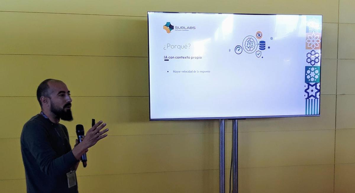 Juan Aguilar, cofundador y director de operaciones de Surlabs, durante su participación en InproInnova 2025, el pasado mes de noviembre en Sevilla.
