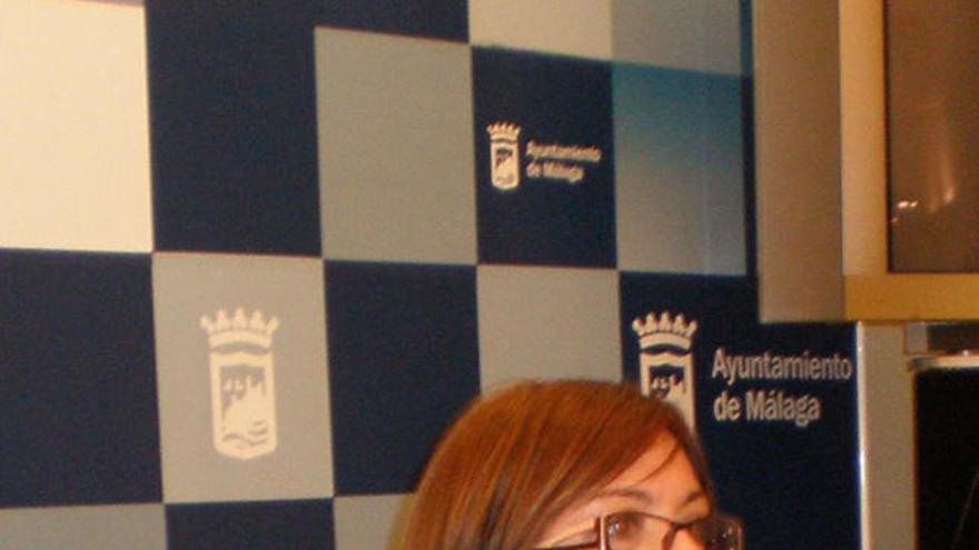 María Gámez, en rueda de prensa.