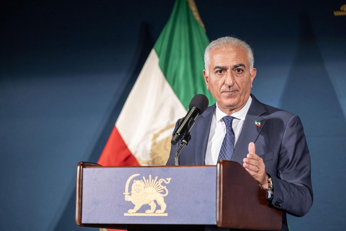 El hijo del sah de Irán, Reza Pahlavi