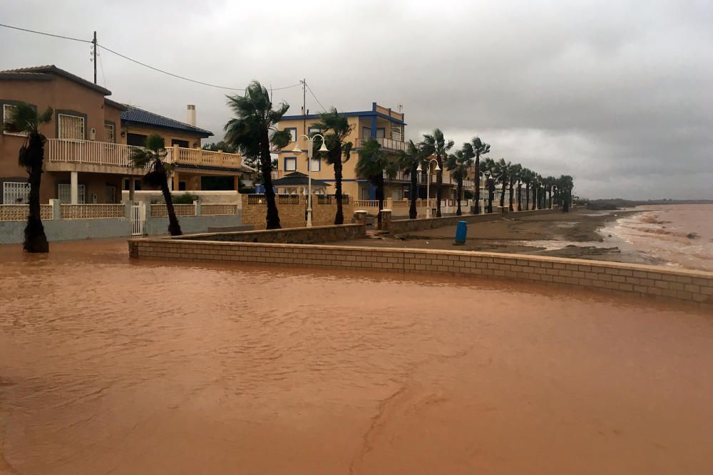 Las consecuencias de las lluvias en el Mar Menor