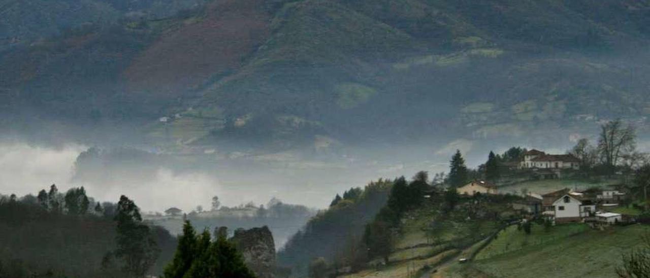 Una vista del valle de Las Caldas.