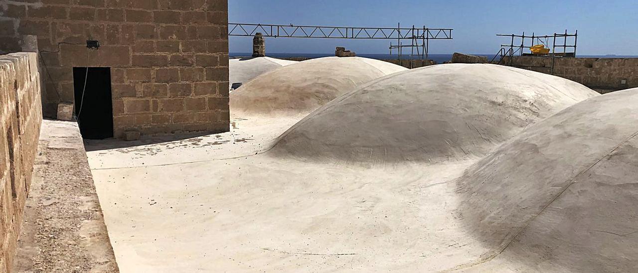 Cubierta de la iglesia, donde también se ha intervenido.