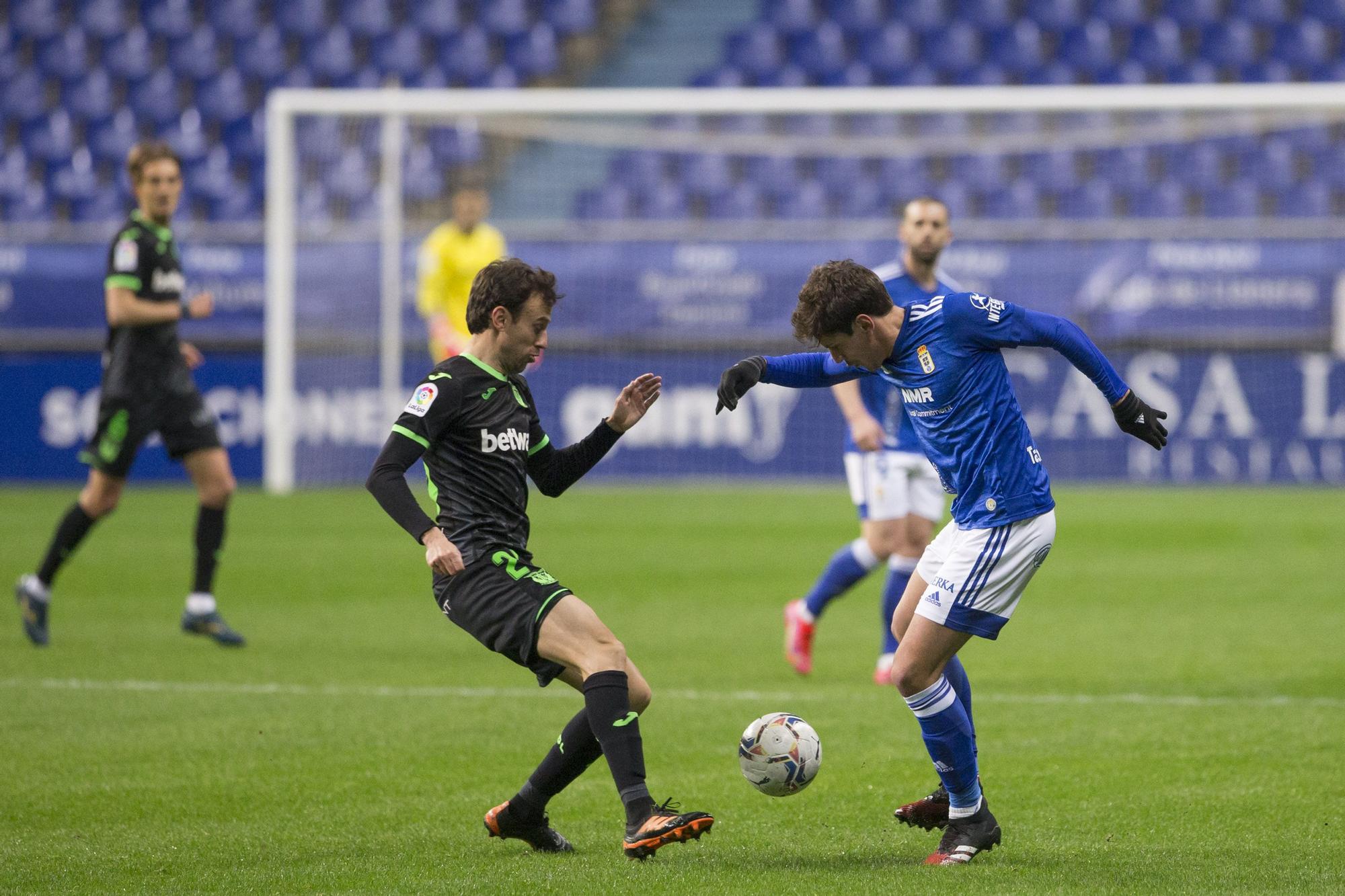 El partido del Real Oviedo ante el Leganés, en imágenes