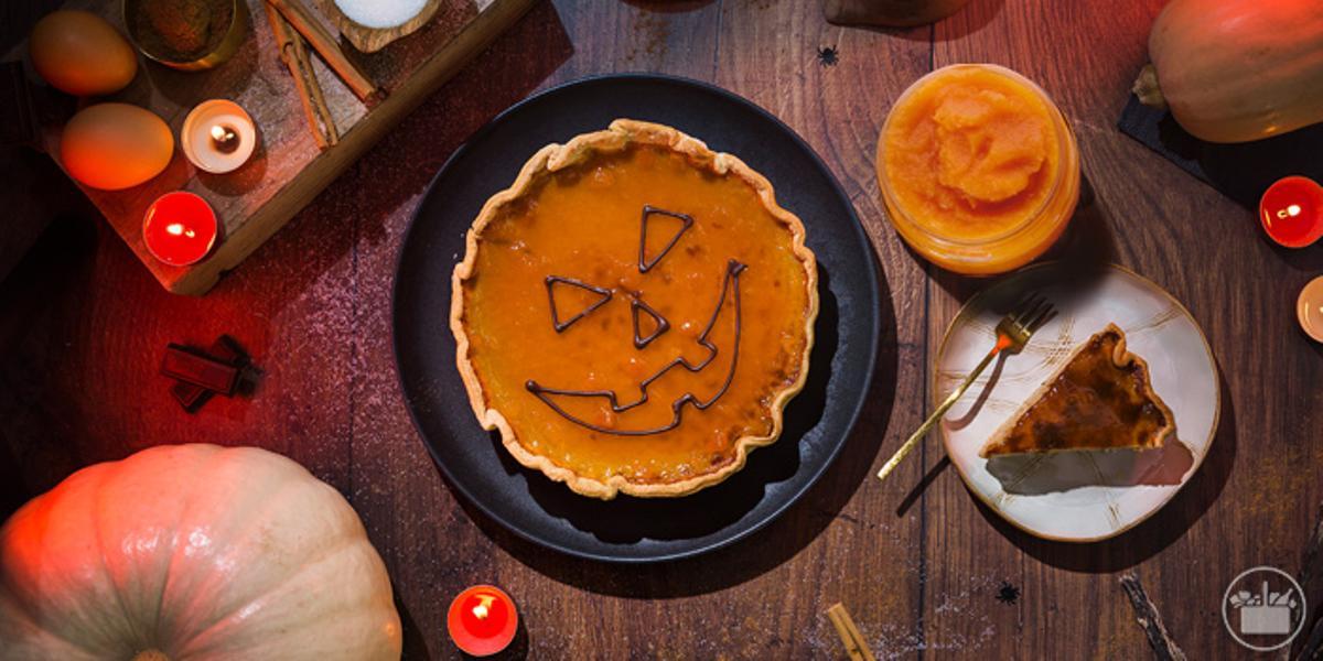 Tarta de calabaza para endulzar la noche de Halloween.