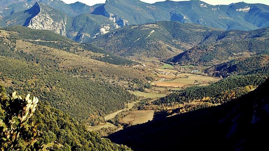 Imatge d&#039;una zona rural de la Garrotxa, cedida pel Consorci Forestal de Catalunya.