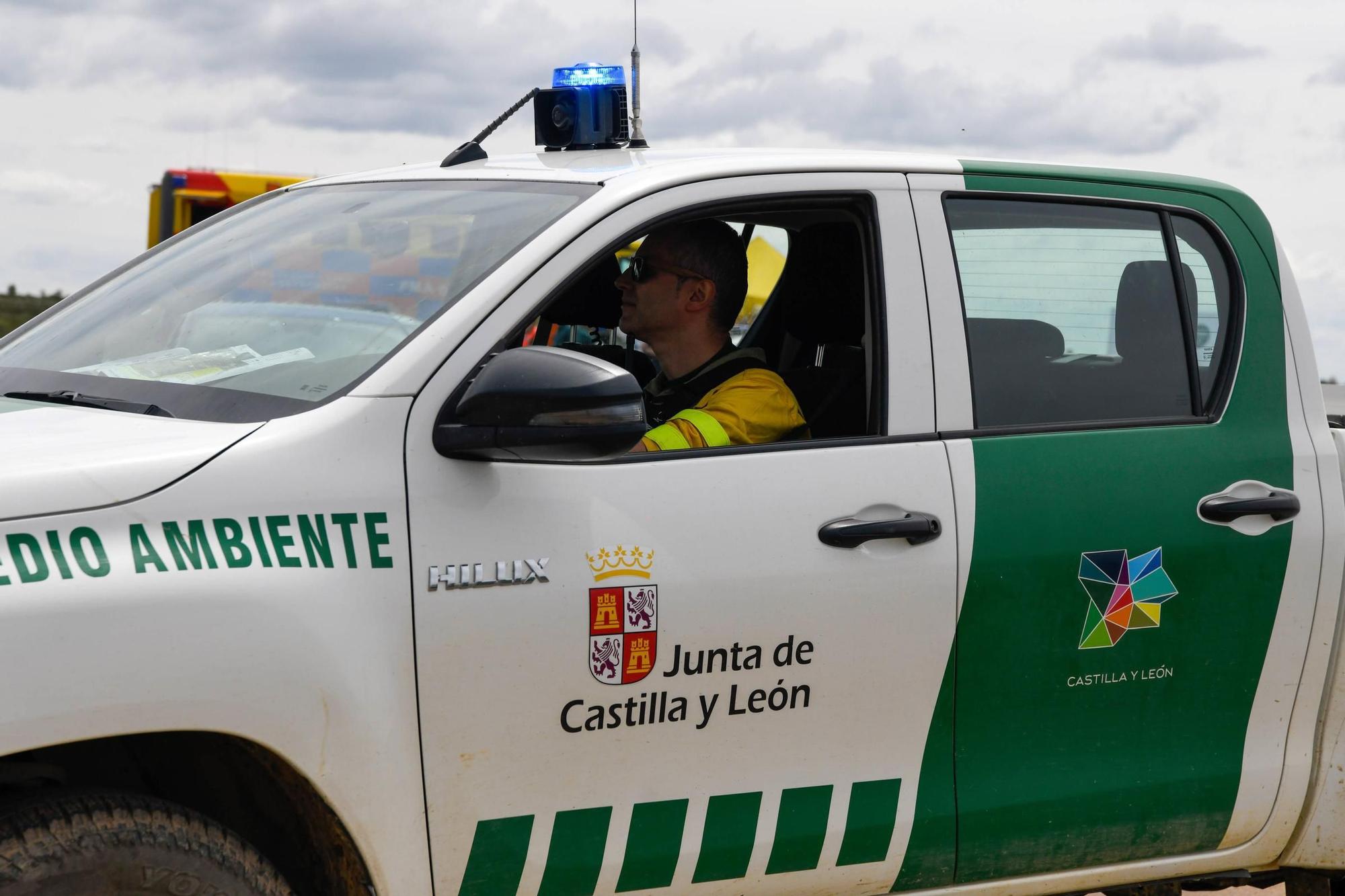 Así ha sido el simulacro forestal transfronterizo desplegado en Aliste