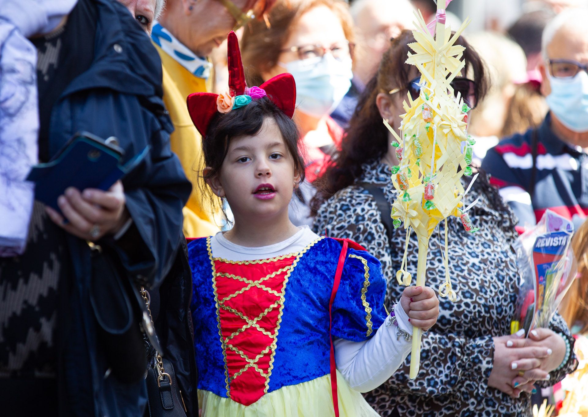 Jesús Triunfante, Oración en el huerto y La Verónica procesional en la mañana del Domingo de Ramos