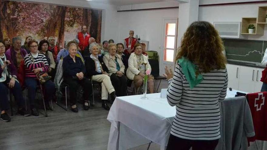 Desarrollo del acto de clausura de la Semana de los Mayores en el Convento de San Francisco de Puebla.