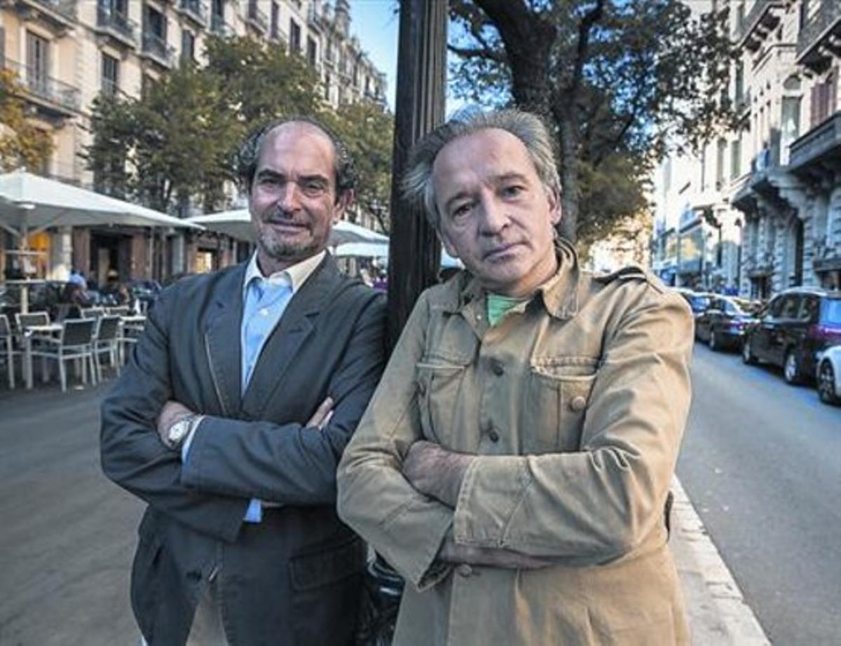 Stefano Palatchi (esquerra) i Alfonso Vilallonga, fotografiats aquesta setmana a la Rambla.