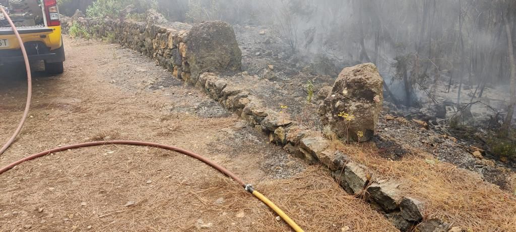 Conato de incendio en La Guancha