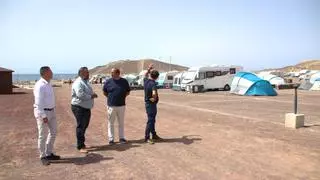 El Cabildo y Yaiza acometen obras de mejora en el camino y la zona de acampada de Papagayo