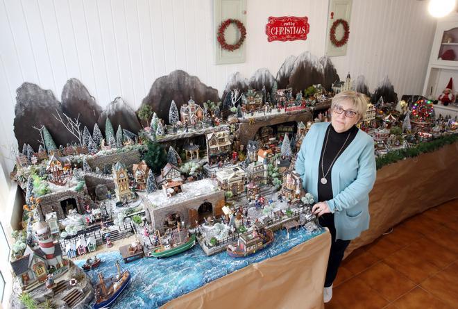 Una ciudad navideña en miniatura inspirada en Vigo