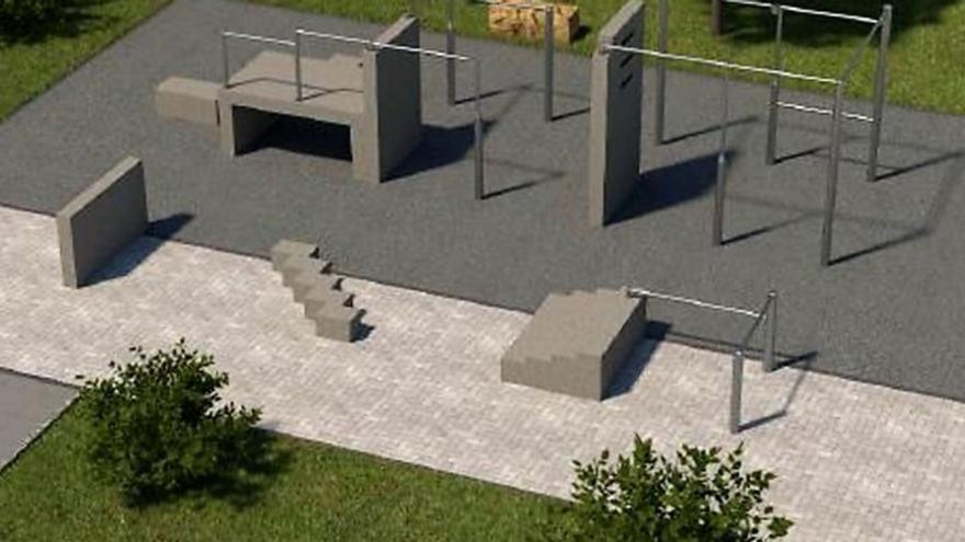 El Concello adjudica por 176.000 euros la construcción del ‘parkour’ en Bastiagueiro