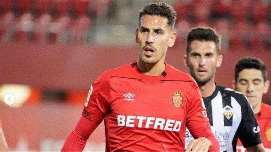 Álex Alegría, durante un partido del Mallorca.