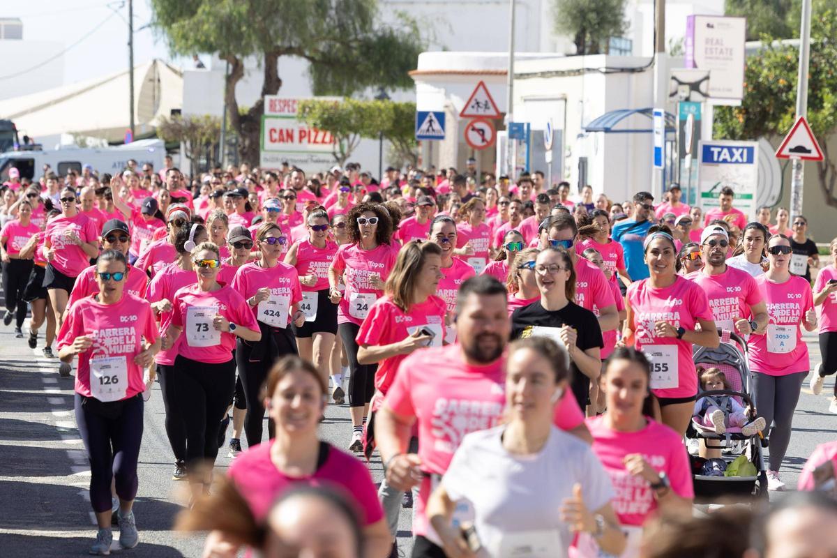 Una imagen de la carrera a su paso por Sant Jordi