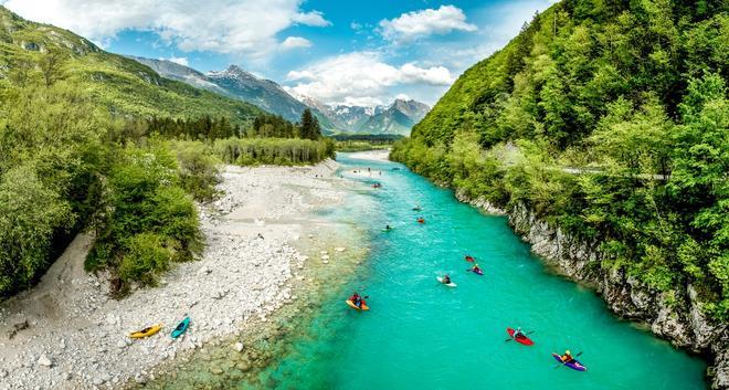 Río Soca, Eslovenia