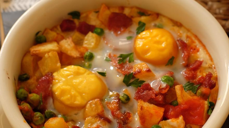 Receta de los huevos a la flamenca