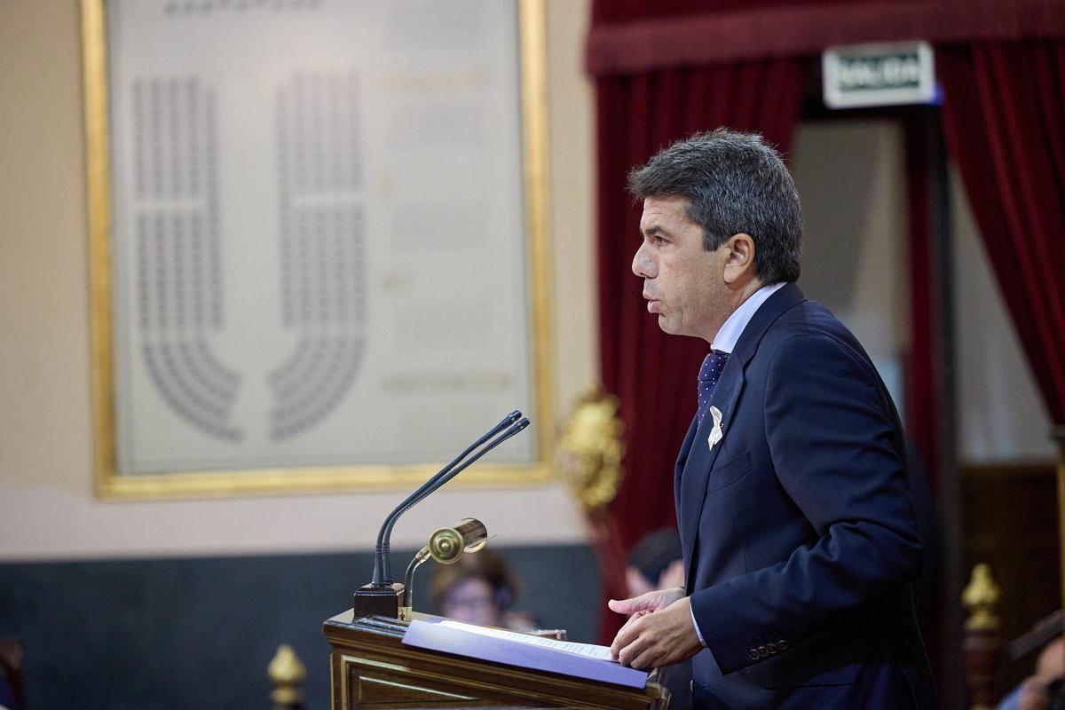 Carlos Mazón interviene en el Senado.
