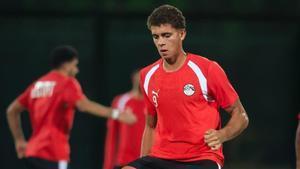 Hamza entrenando con Egipto