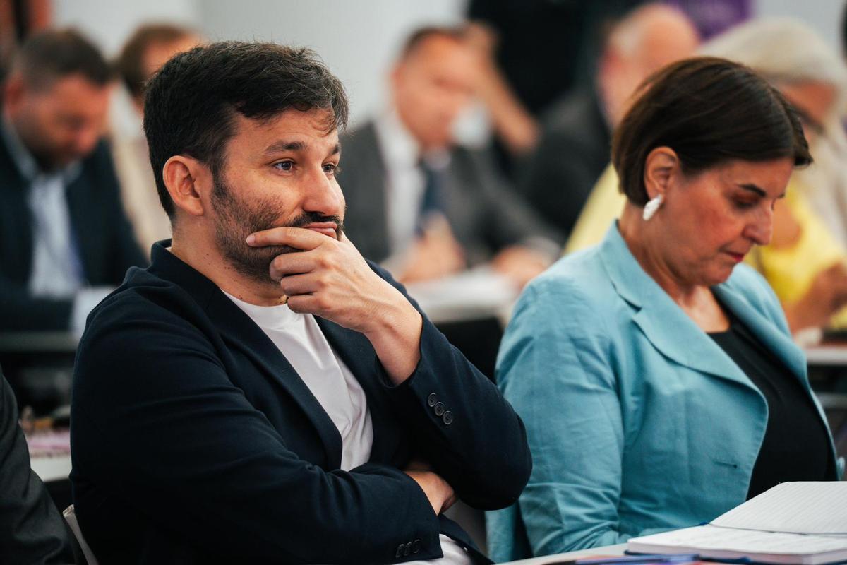 El eurodiputado Vicent Marzà, participante en el acto de Gandia
