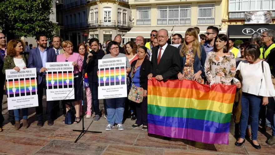 Imagen de la concentración, en la que ha participado el Ayuntamiento.