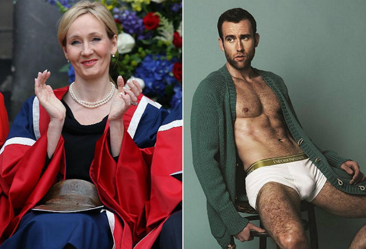 J. K. Rowling i Matthew Lewis han mantingut una divertida conversa arran de les fotos de l’actor a ’Attitude’.