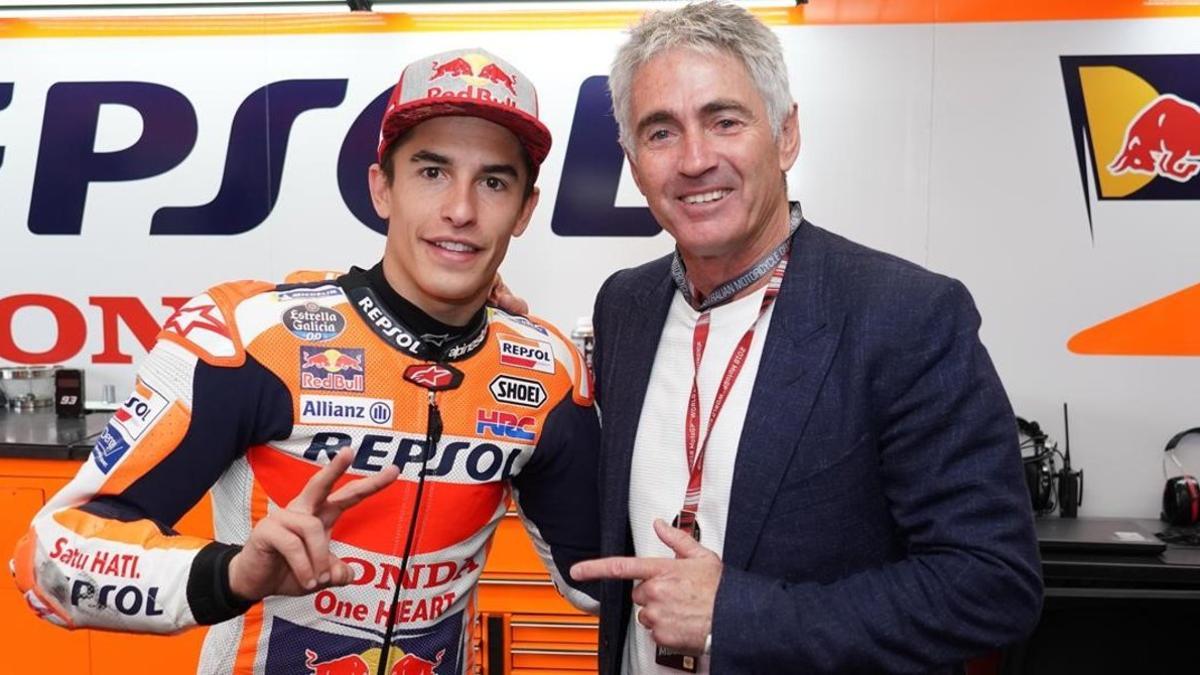 Marc Márquez y Mick Doohan compartieron conversación después de Mugello