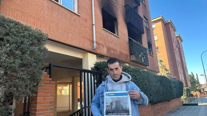 El héroe de Buenavista: Javier, el carnicero que se jugó la vida para ayudar en el incendio de Toledo