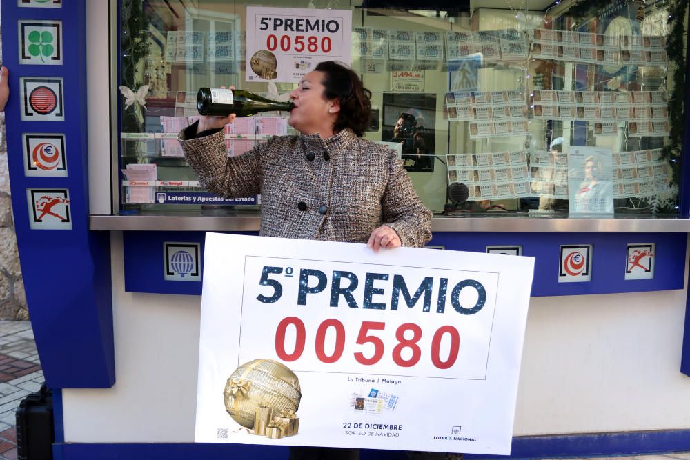 El quinto 00580 se ha vendido en el kiosko de loterías junto a la Tribuna de los Pobres