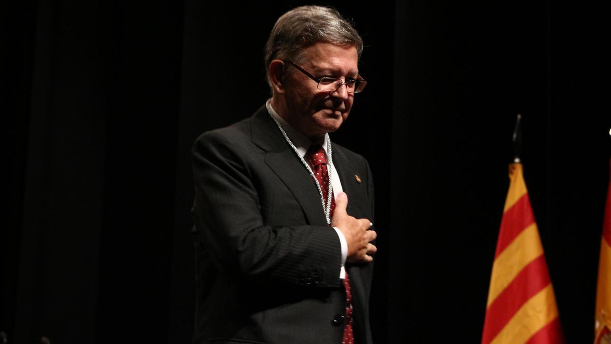 Foto de José Gómez Mata, cuando fue nombrado Hijo Predilecto de Vila-real, en septiembre del 2015.