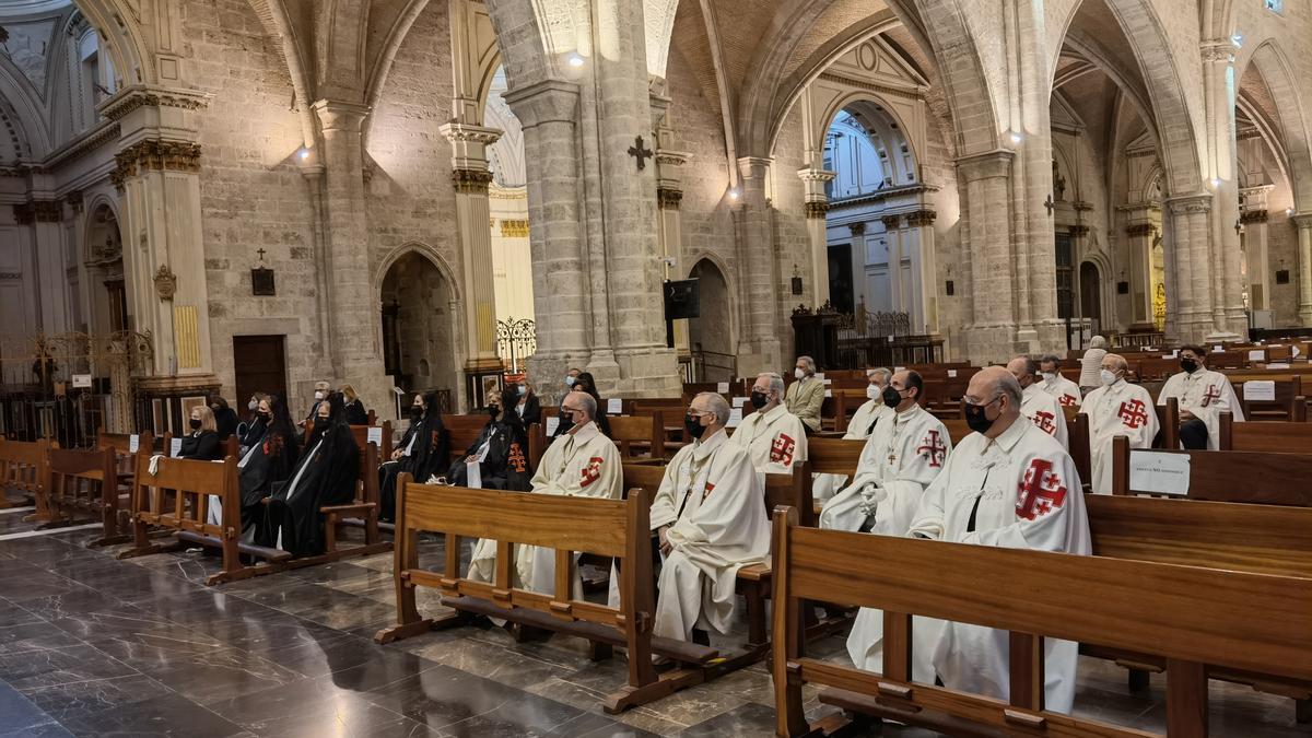 Miembros de la Orden del Santo Sepulcro de Jerusalén en València.