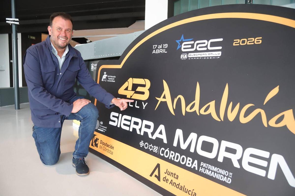Manuel Muñoz, en los días previos al Rally Sierra Morena.