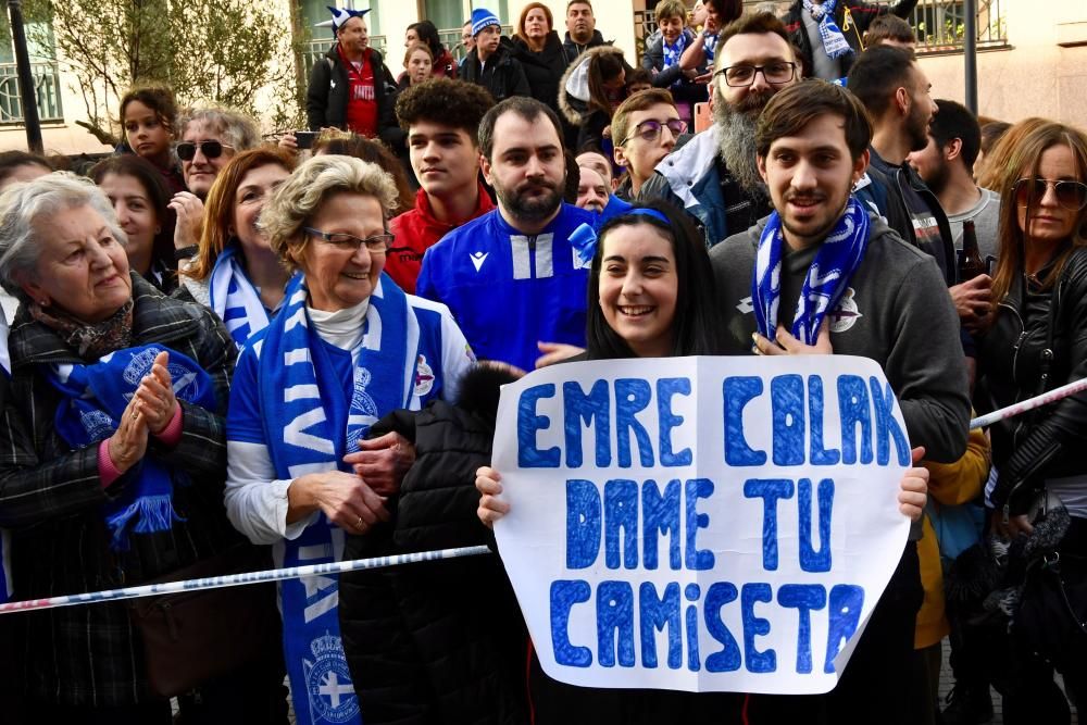 Llegada a Riazor antes del Dépor-Las Palmas