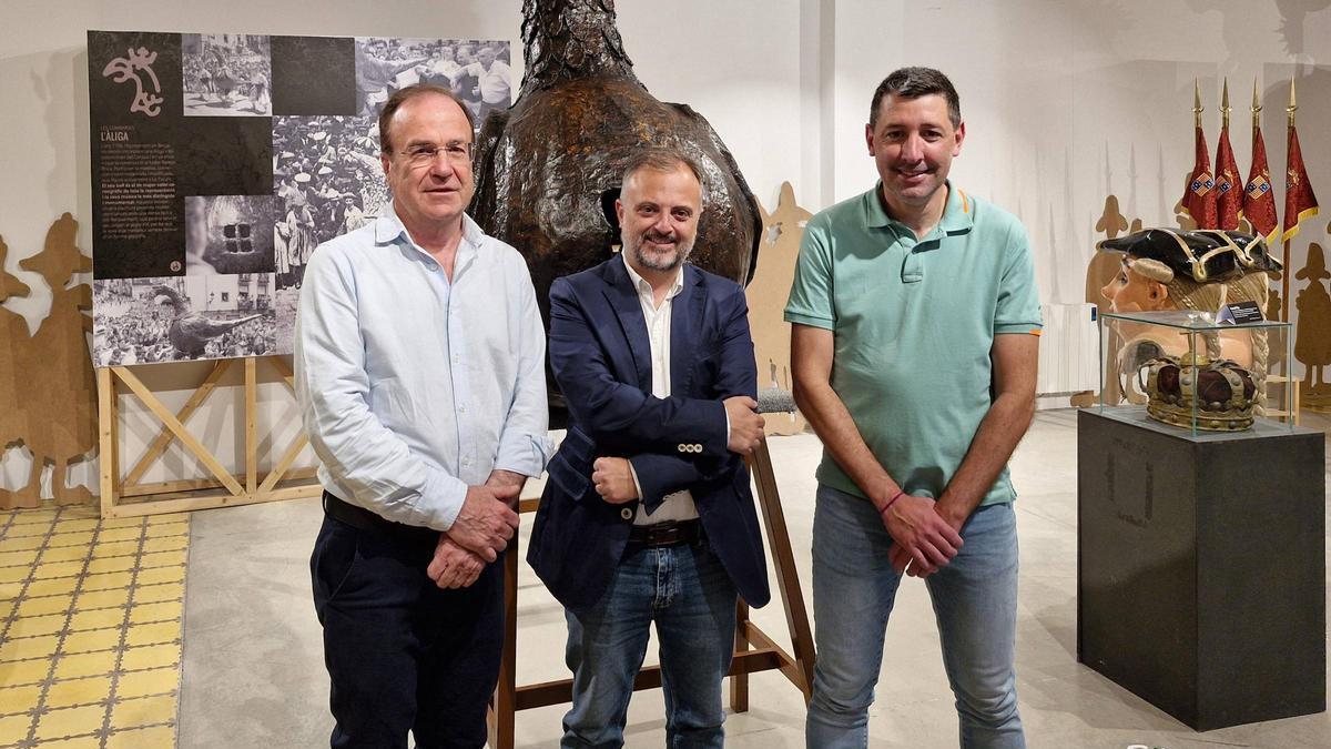 Josep Figols, Israel del Arco i Ivan Sànchez, en la formalització del patrocini