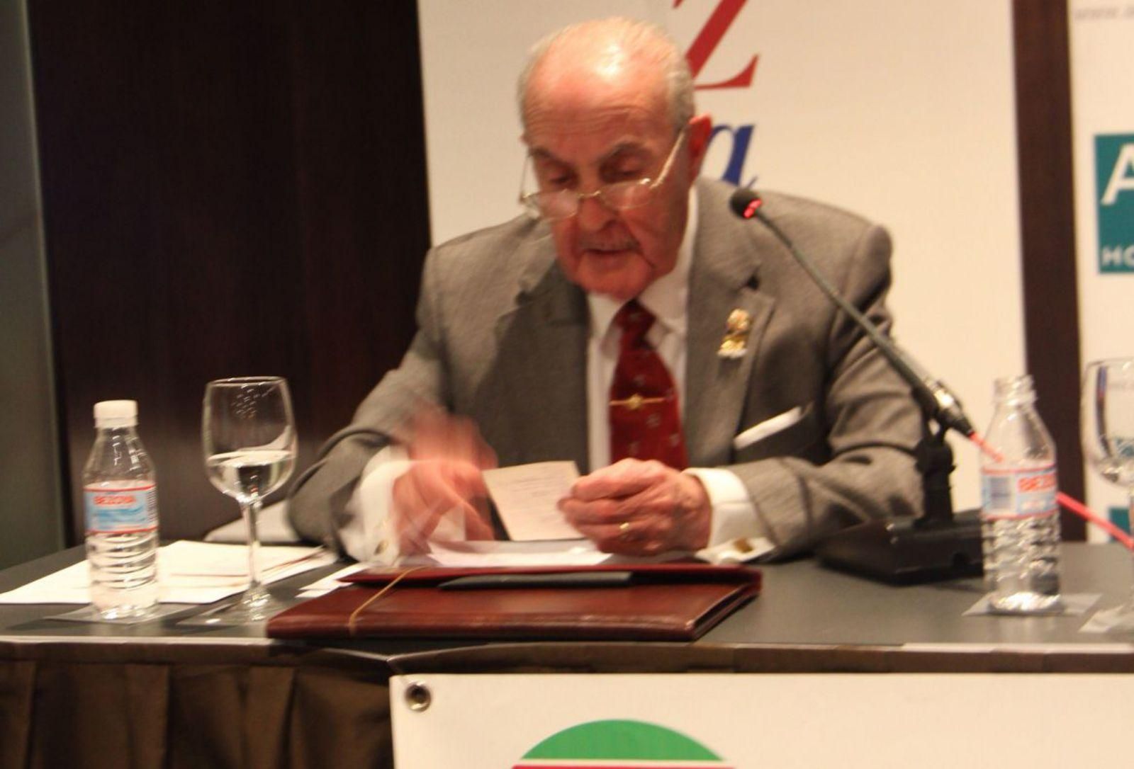Manuel Martínez Molinero, en un homenaje organizado por el Foro Taurino de Zamora. | L.O.Z (ARCHIVO)