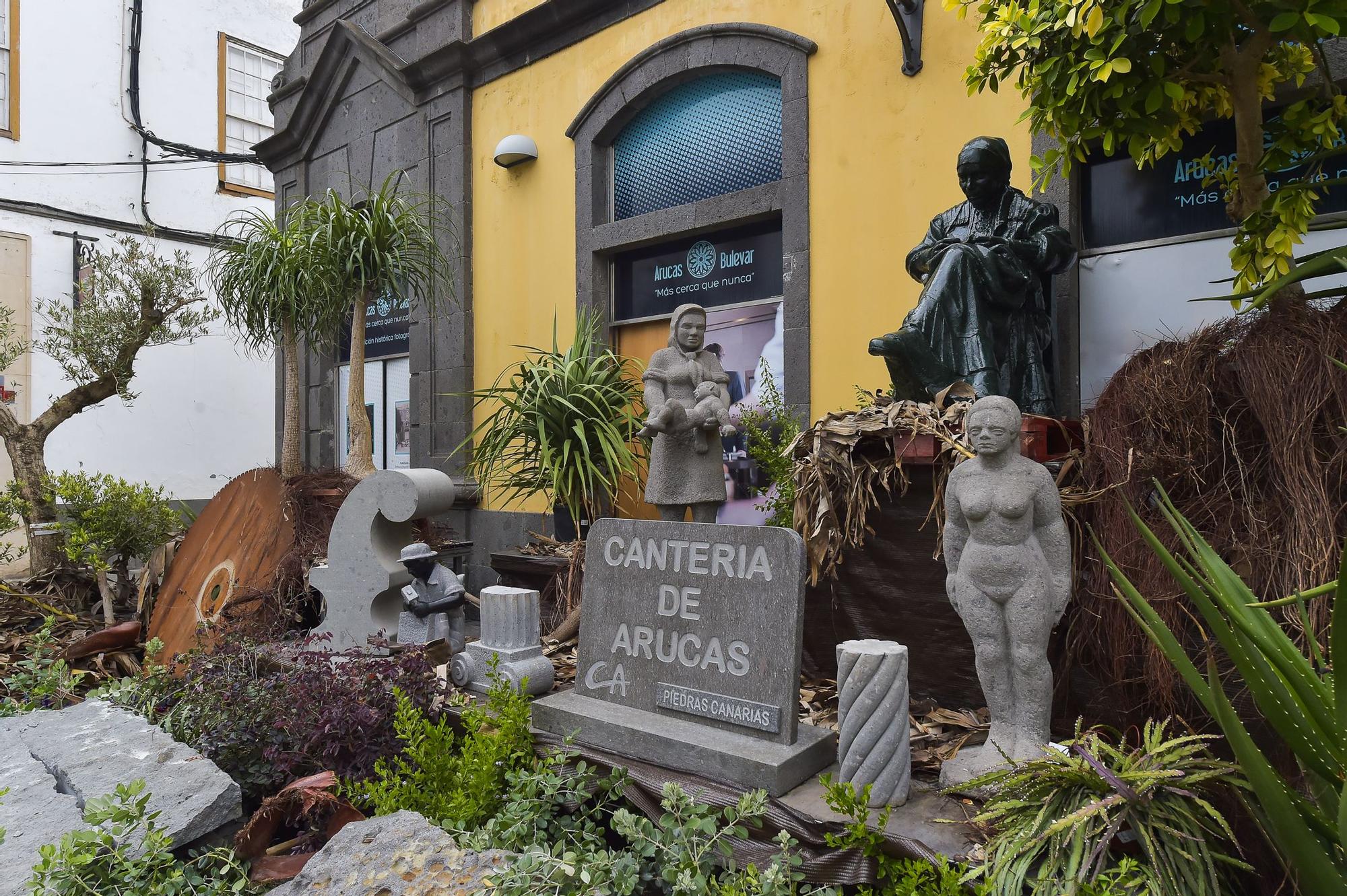 Arucas vive una semana dedicada a la música, la jardinería y la piedra de cantería