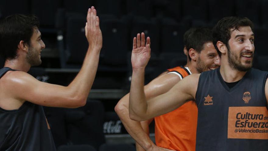 Guillem Vives, en el primer entrenamiento de la pretemporada