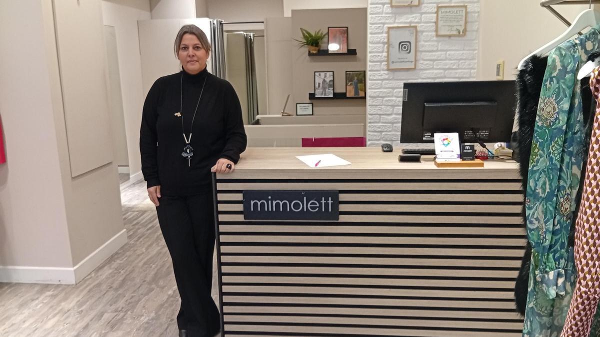 María Fraga, en el interior de la boutique Mimolett.
