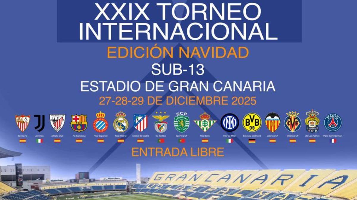 El XXIX Torneo Internacional LaLiga FC Futures se celebra en el Estadio de Gran Canaria