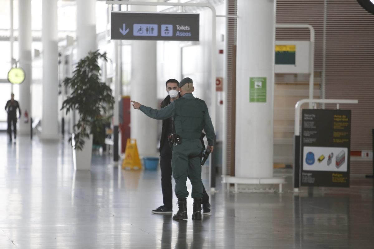 Los viajeros de Londres llegan al aeropuerto de Zaragoza