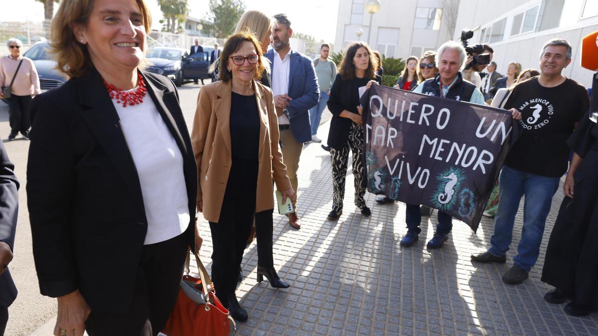 Teresa Ribera anuncia un aumento de los fondos para el Mar Menor que alcanzan los 675 millones