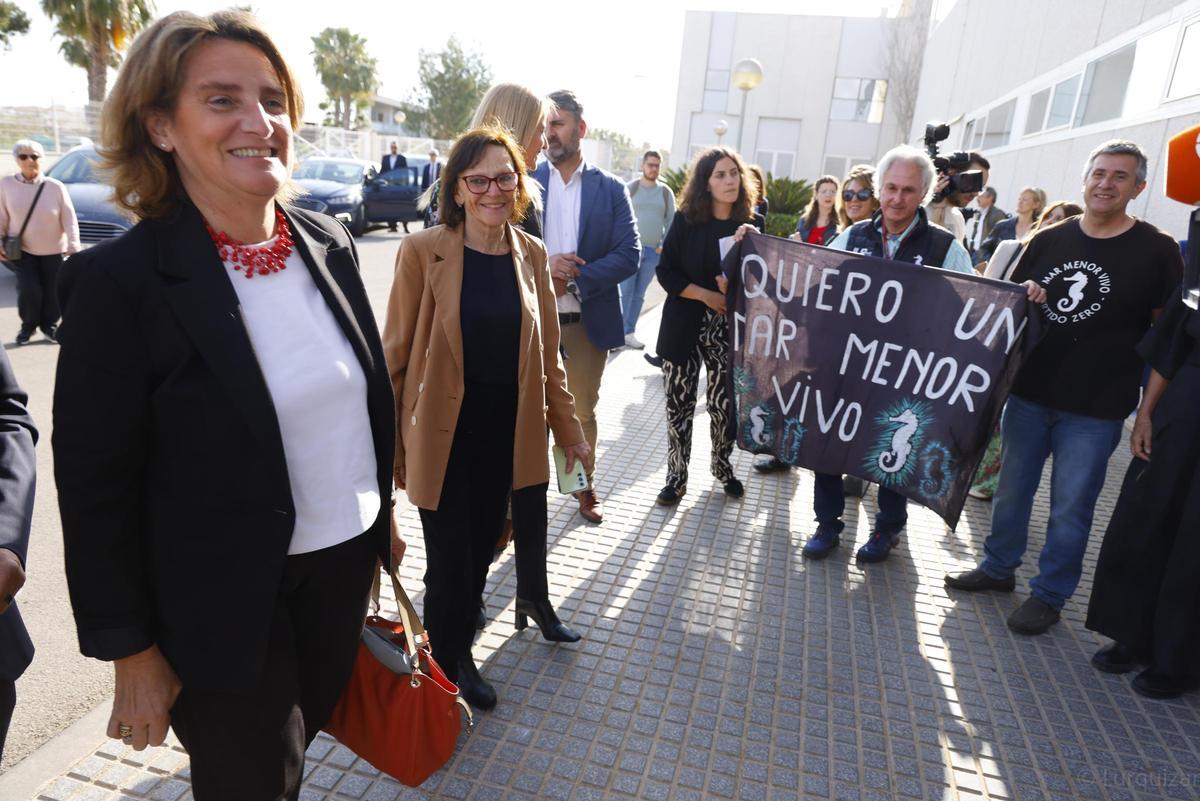 Teresa Ribera anuncia un aumento de los fondos para el Mar Menor que alcanzan los 675 millones