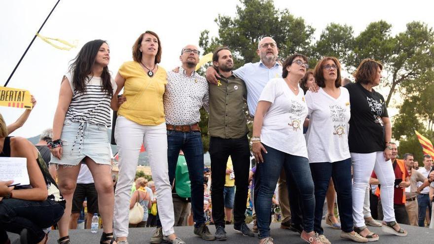 Tots els diputats i líders sobiranistes que van intervenir en l&#039;acte