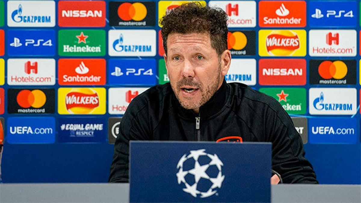 Simeone: "Ojalá se juegue con gente; no sería justo para el Liverpool"