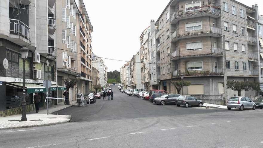 Calle Ramón Otero Pedrayo, en O Carballiño. // FdV