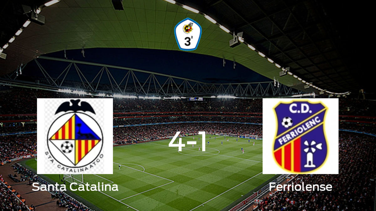 El Santa Catalina Atlético suma tres puntos tras golear al Ferriolense en casa (4-1)