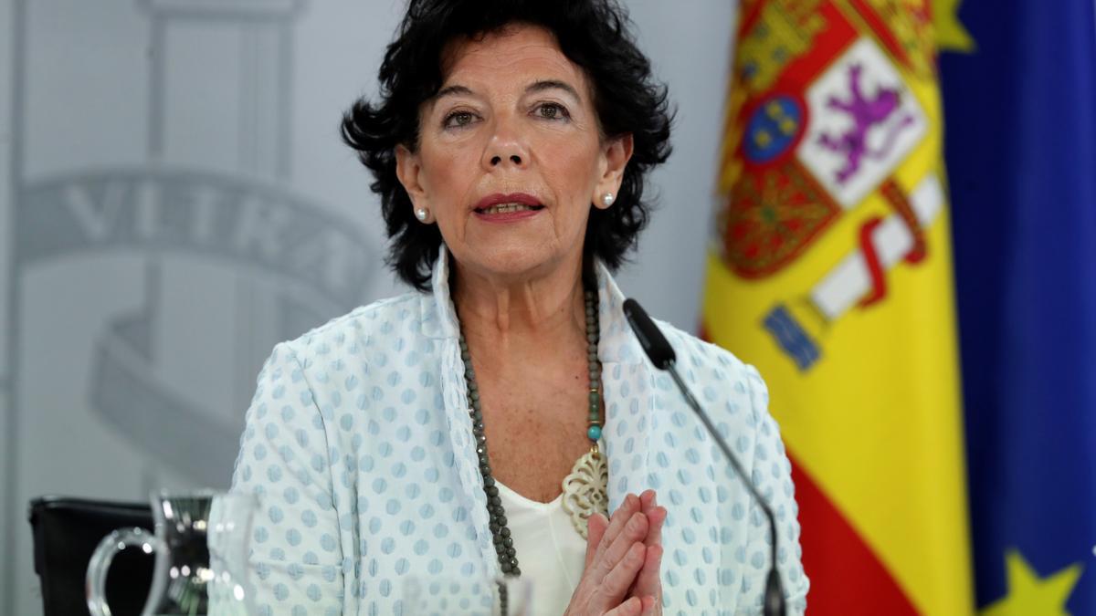 La exministra Isabel Celaá.