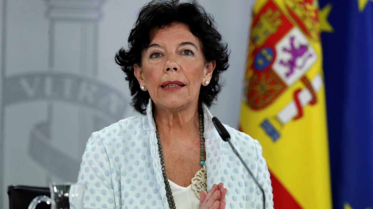 La exministra Isabel Celaá.